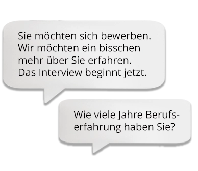 Chat Begrüßung und Frage